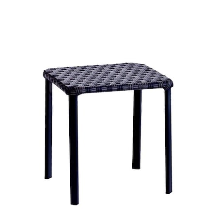Living Accents Living Accents Brown Square Wicker Stackable Side Table H22ST2408